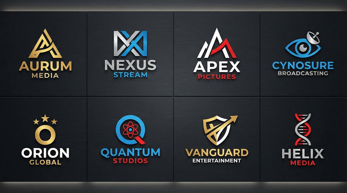 高清3D动漫合作影视品牌Logo墙